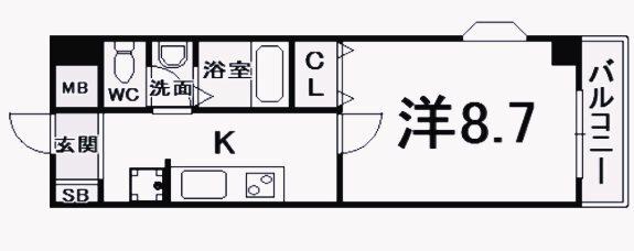 パセオ西宮北口町 間取り図画像