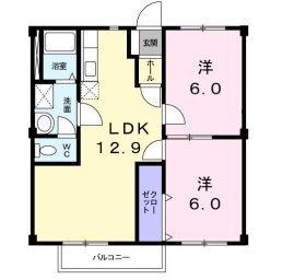 エスポワール新在家 間取り図画像