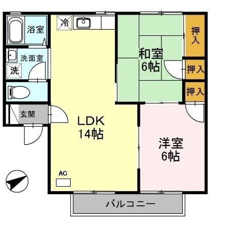セジュール英賀保 間取り図画像