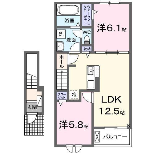 ルーチェ　デル　ソーレ 間取り図画像
