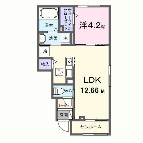 グラムス　レビン 間取り図画像