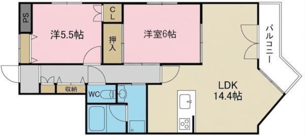コーポ青山III 間取り図画像