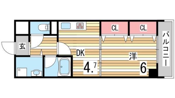 エスペランサ御影II 間取り図画像