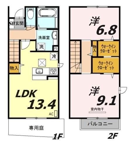 カーサ　フォンターナ 間取り図画像