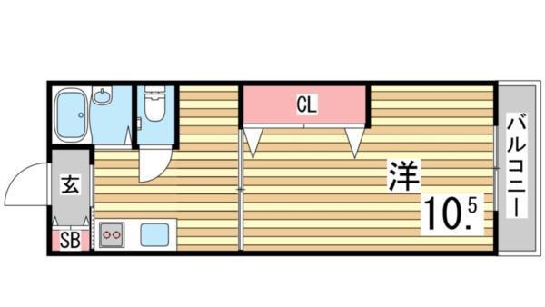 ハイム夢野 間取り図画像