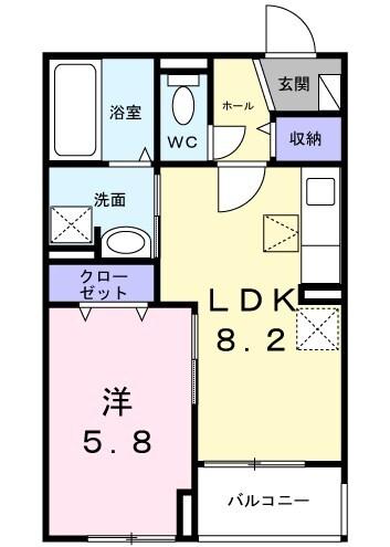 浜甲子園1丁目アパート 間取り図画像