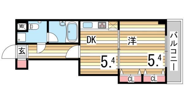 エスペランサ御影II 間取り図画像