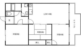 清秀レジデンス 間取り図画像