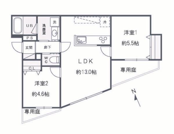 グルーブ明石大蔵 間取り図画像