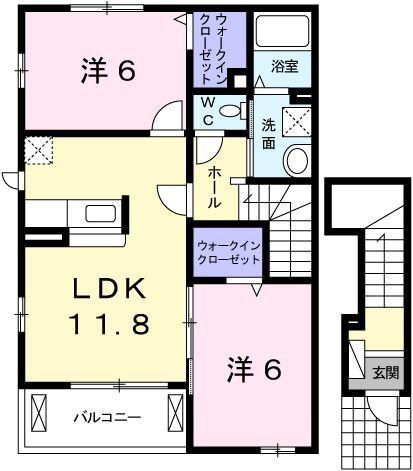 ローズミードＳ　I 間取り図画像