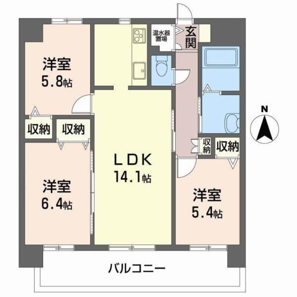 マノワール 間取り図画像
