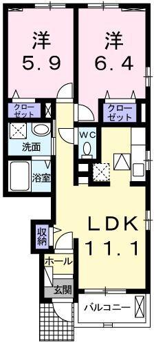 フィオレンティーナV 間取り図画像