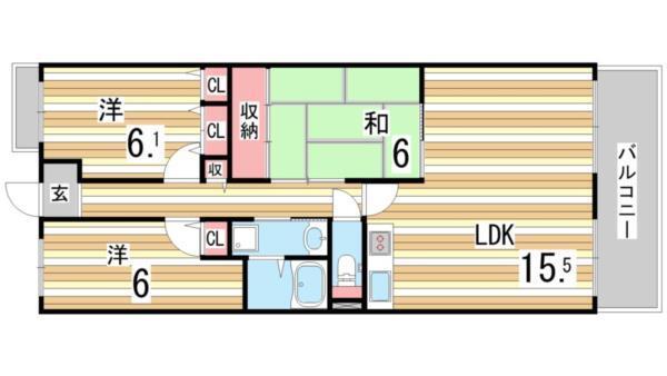 フォリア岡本 間取り図画像