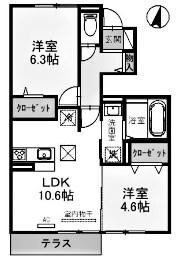 グランデアルベロ 間取り図画像