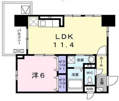 プランドールコート神戸 間取り図画像
