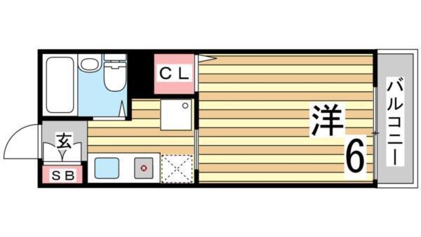 メゾンドアヴニール名谷 間取り図画像