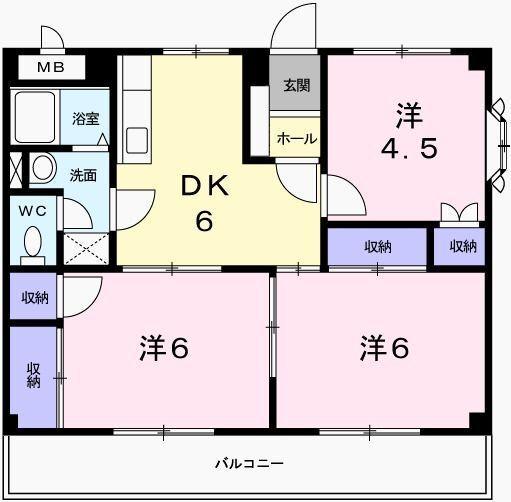 サンファミール西庄 間取り図画像