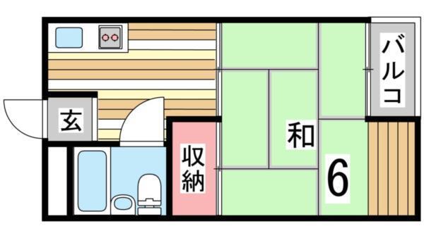 マンション福田 間取り図画像