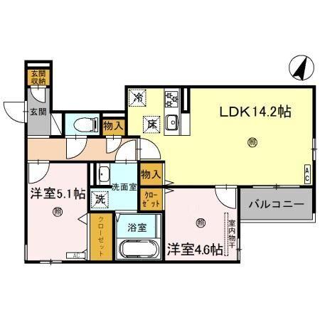 サンパティーク住吉 間取り図画像
