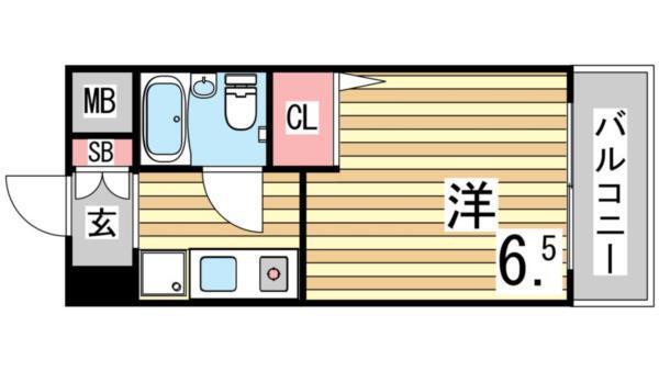 エスリード神戸 間取り図画像