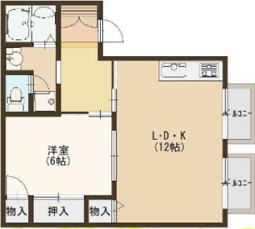 シャレオ上大市 間取り図画像
