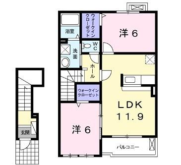 グランデール興浜II 間取り図画像