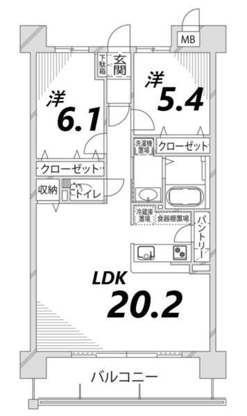 キャッスルコート田寺東 間取り図画像