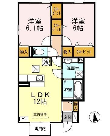 リュミエールｍ＆ｙ　A棟 間取り図画像