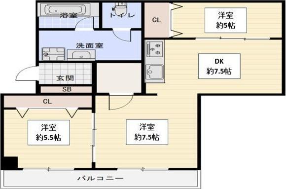 藤和しらさぎハイタウンA棟 間取り図画像