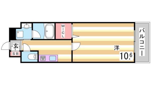 エル・イソベ三宮 間取り図画像