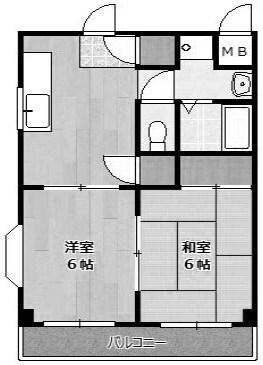 シャトル大久保 間取り図画像