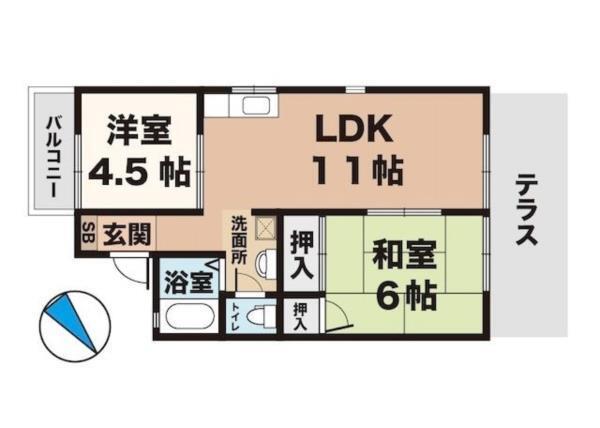 セジュールの里橋本 間取り図画像