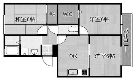 ドミール北開地 間取り図画像
