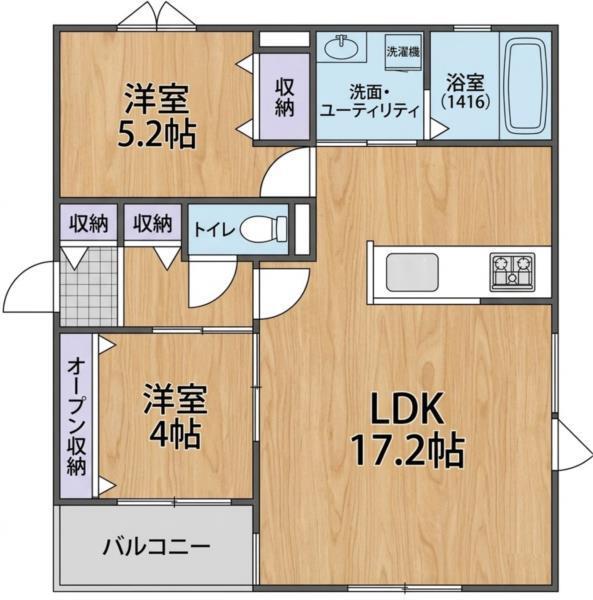 リブレメゾン花園町I 間取り図画像