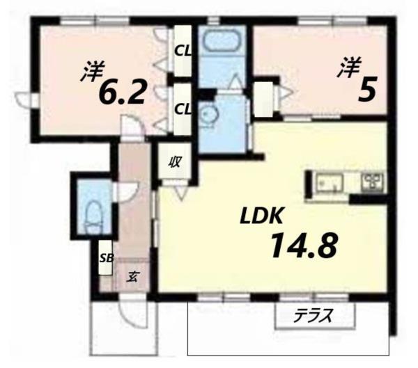 シャーメゾン今宿 間取り図画像