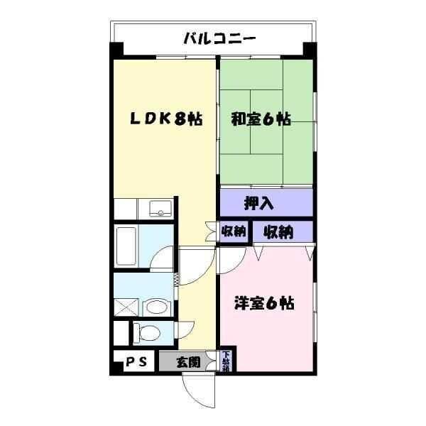 フレグランス大日 間取り図画像