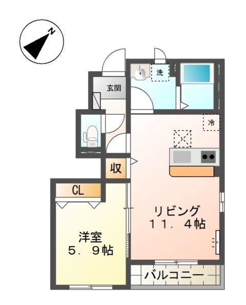 ラプレイル 間取り図画像