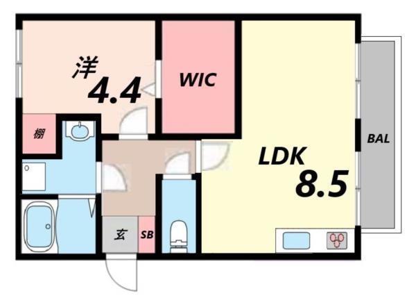 岡﨑コーポ 間取り図画像