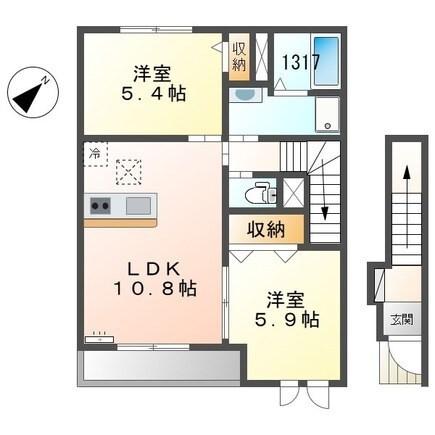コンフォール御立 間取り図画像