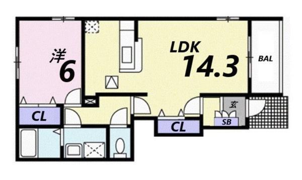 サニーガーデン 間取り図画像