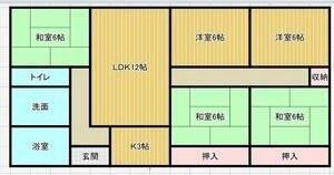 城西ハイツ 間取り図画像