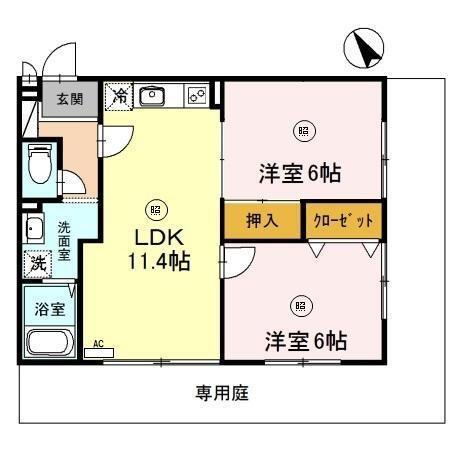 ＢＬＯＯＭ花見田II 間取り図画像
