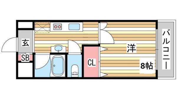 サンシャイン住吉 間取り図画像