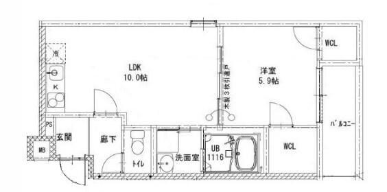 フジパレスヴェール 間取り図画像