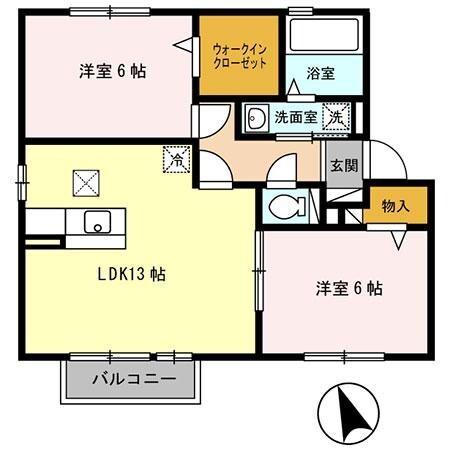 ヴィ　ボヌール 間取り図画像