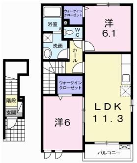 サニー　ハピネス 間取り図画像