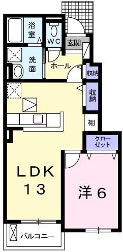 ソレイユ東姫路 間取り図画像