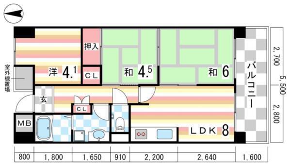 プロスペリテ神戸 間取り図画像