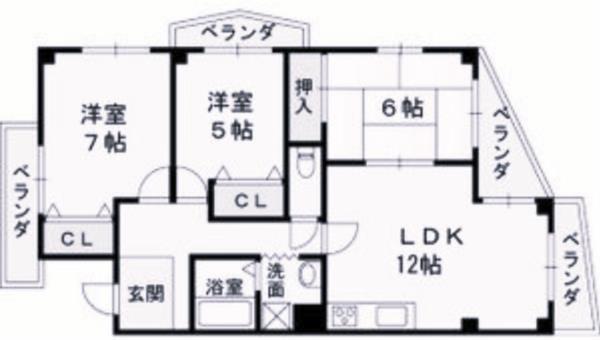 プール・トゥジュール甲陽園 間取り図画像