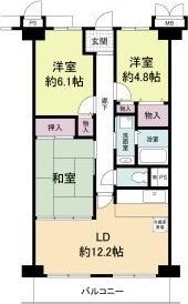 グレンツェント甲東園 間取り図画像